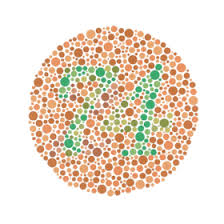 Ishihar�v test odhaluje barvoslepost