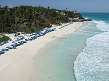 P�se�n� pl� Crane Beach na ostrov� Barbados